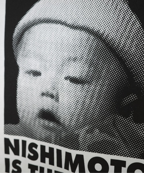 NISHIMOTO IS THE MOUTH（ニシモト イズ ザ マウス）の「S/S TEE | TASHIRO IS THE MOUTH（Tシャツ/カットソー・メンズ・ホワイト/ブラック・MEDIUM/LARGE/X-LARGE）」の10枚目の写真
