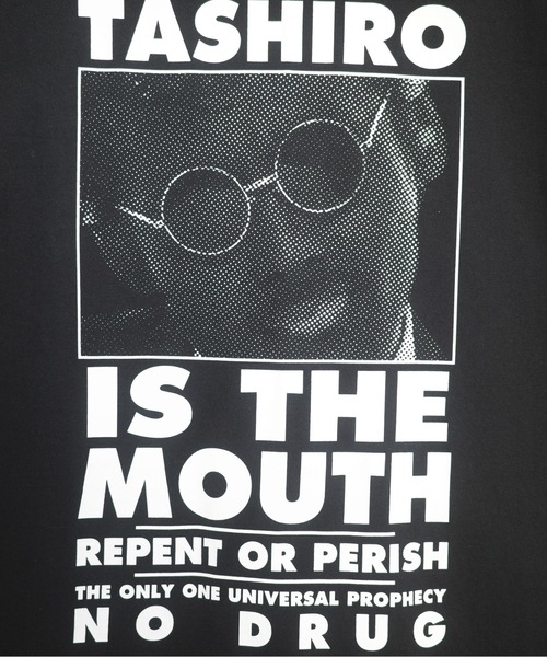 NISHIMOTO IS THE MOUTH（ニシモト イズ ザ マウス）の「S/S TEE | TASHIRO IS THE MOUTH（Tシャツ/カットソー・メンズ・ホワイト/ブラック・MEDIUM/LARGE/X-LARGE）」の15枚目の写真