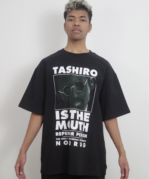 NISHIMOTO IS THE MOUTH（ニシモト イズ ザ マウス）の「S/S TEE | TASHIRO IS THE MOUTH（Tシャツ/カットソー・メンズ・ホワイト/ブラック・MEDIUM/LARGE/X-LARGE）」の11枚目の写真