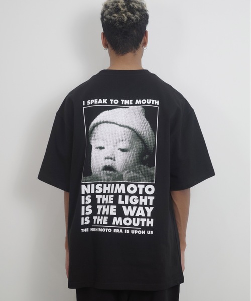 NISHIMOTO IS THE MOUTH（ニシモト イズ ザ マウス）の「S/S TEE | TASHIRO IS THE MOUTH（Tシャツ/カットソー・メンズ・ホワイト/ブラック・MEDIUM/LARGE/X-LARGE）」の13枚目の写真