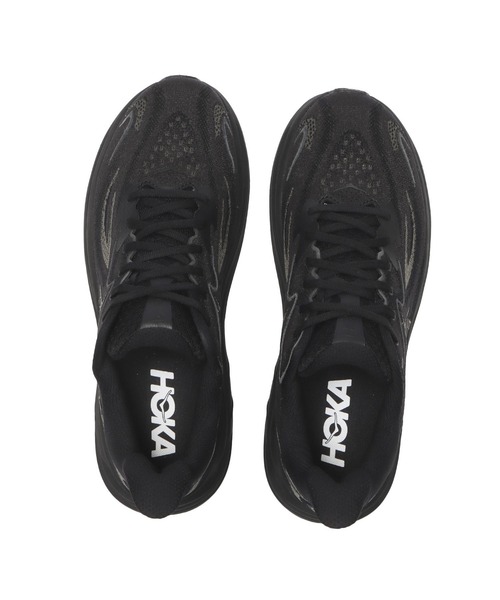 HOKA（ホカ）の「CLIFTON 10　1162030-BBLC（スニーカー・メンズ・ブラック・25.5cm/26.0cm/26.5cm/27.0cm/27.5cm/28.0cm/28.5cm/29.0cm/30.0cm/25.0cm/31cm）」の4枚目の写真