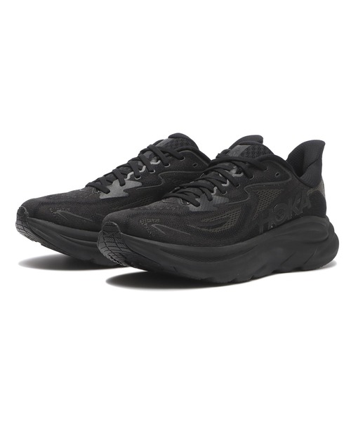 HOKA（ホカ）の「CLIFTON 10　1162030-BBLC（スニーカー・メンズ・ブラック・25.5cm/26.0cm/26.5cm/27.0cm/27.5cm/28.0cm/28.5cm/29.0cm/30.0cm/25.0cm/31cm）」の3枚目の写真