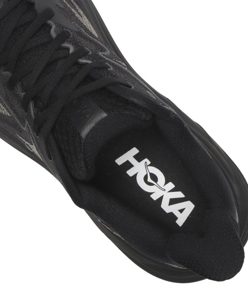 HOKA（ホカ）の「CLIFTON 10　1162030-BBLC（スニーカー・メンズ・ブラック・25.5cm/26.0cm/26.5cm/27.0cm/27.5cm/28.0cm/28.5cm/29.0cm/30.0cm/25.0cm/31cm）」の6枚目の写真