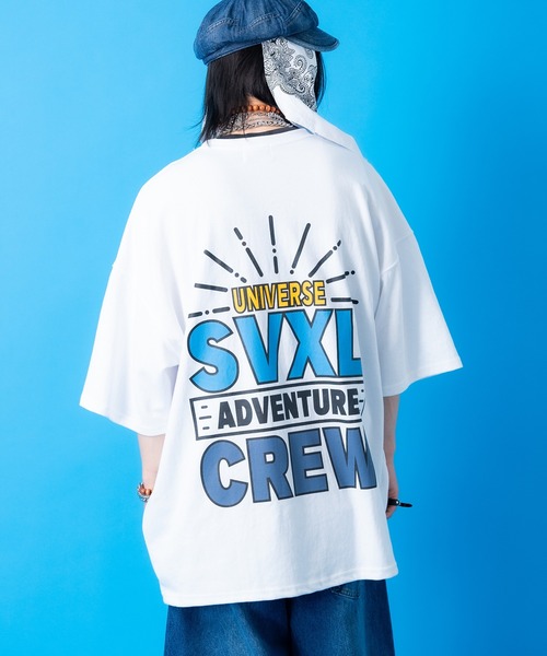 a.p.o.v.(エーピーオービー)の「a.p.o.v. バックグラフィックビッグプリントシガレットポケットTシャツ(Tシャツ/カットソー・メンズ・ホワイト/ブラック/グレー・ONESIZE)」の2枚目の写真