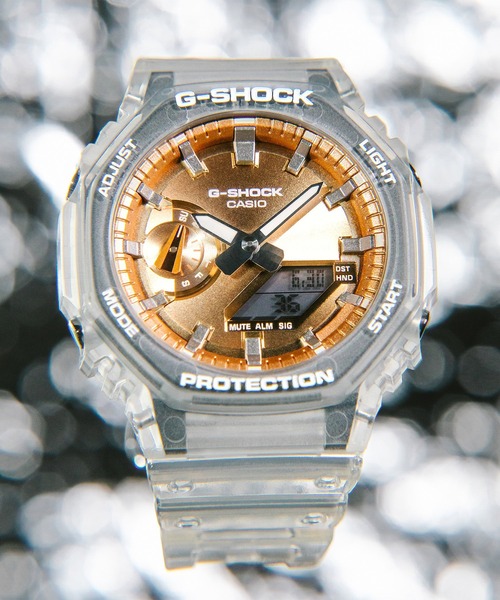 G-SHOCK（ジーショック）の「BRIGHT METALLIC DIAL SERIES / GA-2100BM-7A5JF（アナログ腕時計・メンズ・クリアブラウン・FREE）」の5枚目の写真