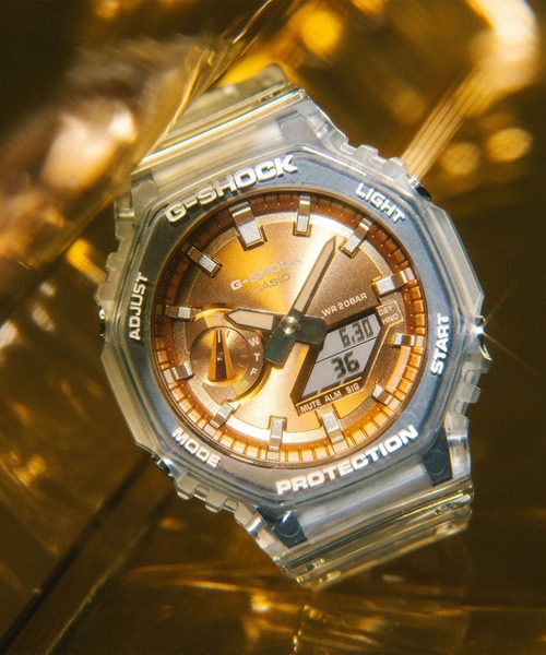 G-SHOCK（ジーショック）の「BRIGHT METALLIC DIAL SERIES / GA-2100BM-7A5JF（アナログ腕時計・メンズ・クリアブラウン・FREE）」の6枚目の写真