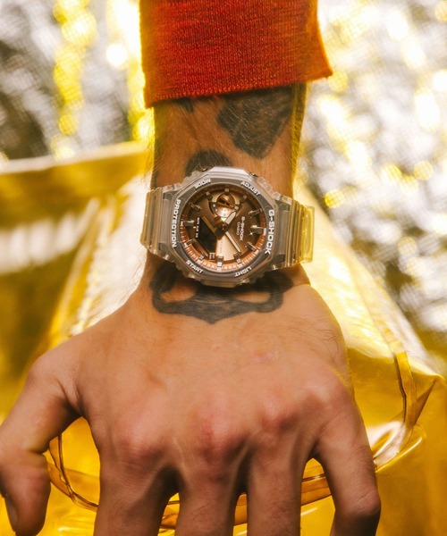 G-SHOCK（ジーショック）の「BRIGHT METALLIC DIAL SERIES / GA-2100BM-7A5JF（アナログ腕時計・メンズ・クリアブラウン・FREE）」の7枚目の写真