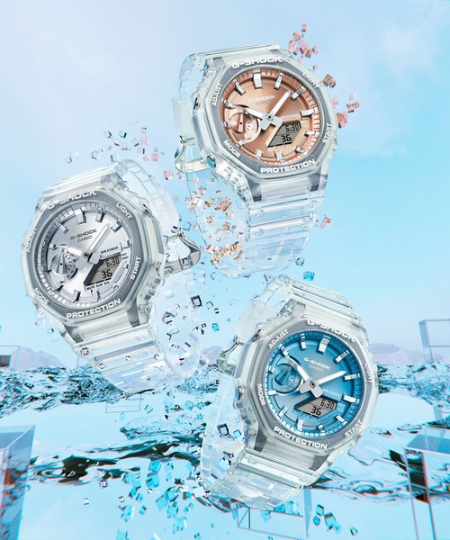 G-SHOCK（ジーショック）の「BRIGHT METALLIC DIAL SERIES / GA-2100BM-7A5JF（アナログ腕時計・メンズ・クリアブラウン・FREE）」の8枚目の写真