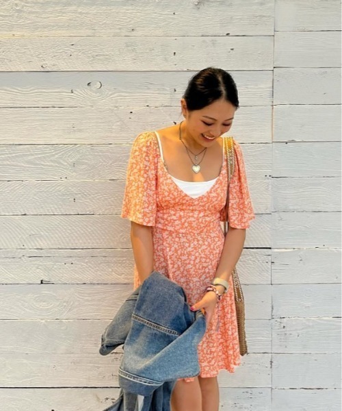 ROXY（ロキシー）の「MERCADO MINI CRINKLE/ロキシーワンピース（ワンピース・レディース・オレンジ・MEDIUM/X-SMALL/SMALL）」の11枚目の写真