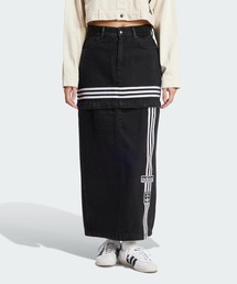 【関税・送料込み】adidas アディカラー デニムペンシルスカート アディカラー スリーストライプス デニム ペンシルスカート