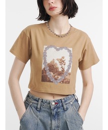 フラワーフォトフィットTシャツ