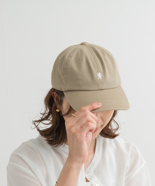 GYMPHLEX（ジムフレックス）の「GYMPHLEX　6PANEL CAP（キャップ・レディース・ライトカーキ/ネイビー/ライトブルー/アイボリー・FREE）」の3枚目の写真