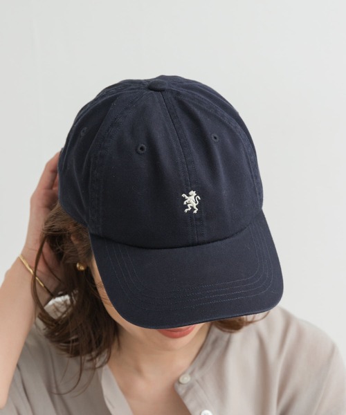 GYMPHLEX（ジムフレックス）の「GYMPHLEX　6PANEL CAP（キャップ・レディース・ライトカーキ/ネイビー/ライトブルー/アイボリー・FREE）」の4枚目の写真