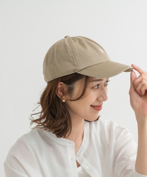 GYMPHLEX（ジムフレックス）の「GYMPHLEX　6PANEL CAP（キャップ・レディース・ライトカーキ/ネイビー/ライトブルー/アイボリー・FREE）」の7枚目の写真