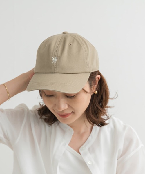 GYMPHLEX（ジムフレックス）の「GYMPHLEX　6PANEL CAP（キャップ・レディース・ライトカーキ/ネイビー/ライトブルー/アイボリー・FREE）」の8枚目の写真