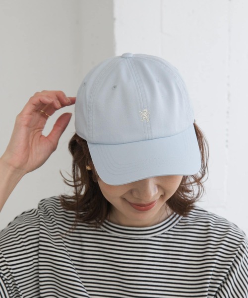 GYMPHLEX（ジムフレックス）の「GYMPHLEX　6PANEL CAP（キャップ・レディース・ライトカーキ/ネイビー/ライトブルー/アイボリー・FREE）」の10枚目の写真