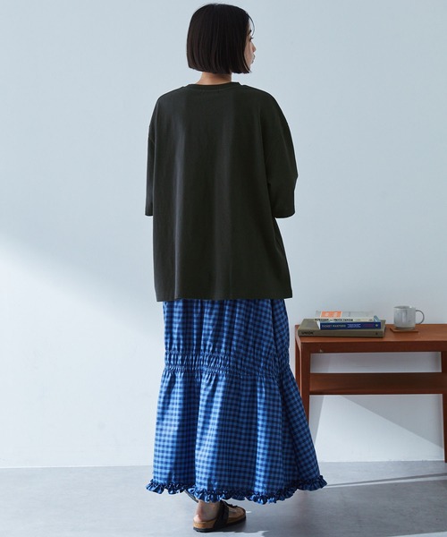 MONO-MART（モノマート）の「グラフィックプリント アソート 半袖Tシャツ（Tシャツ/カットソー・レディース・スミクロ/ホワイト系/ホワイト系1/ブラック系/ライトピンク/オフホワイト・M/L）」の9枚目の写真