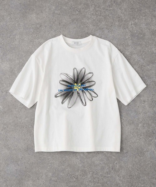 ホワイト グラフィックプリント Tシャツ 半袖 グラフィックプリント アソート 半袖Tシャツ MONO-MART│MONO