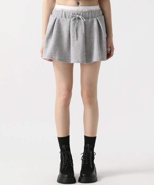 FOREVER 21(フォーエバー トゥエンティーワン)の「【2025SS】ウエストレースミニスカート(スカート・レディース・ブラック/グレー・SMALL/MEDIUM)」の8枚目の写真