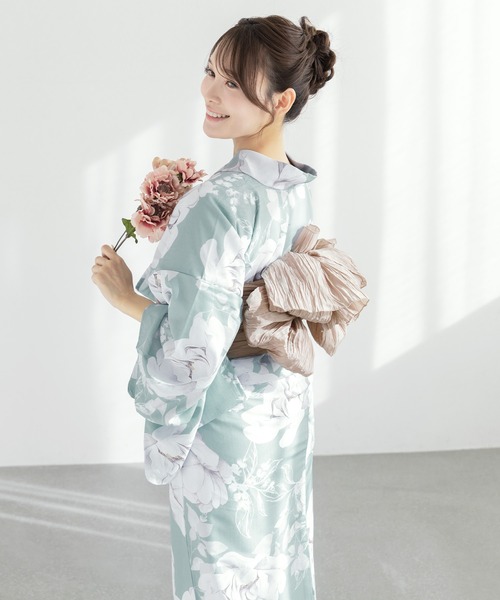 セール】【floro by SOUBIEN】浴衣2点セット （浴衣＋兵児帯