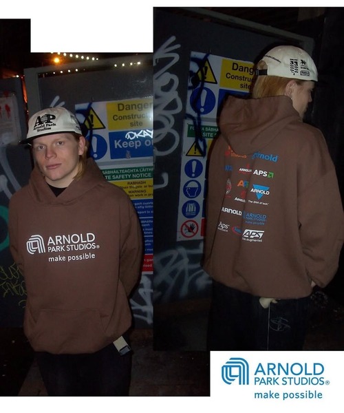 2AM(ツーエイエム)の「ARNOLD PARK STUDIOS / SEMICONDUCTOR MULTI LOGO HOODIE(パーカー・メンズ・ブラウン/グリーン/ブラック・X-LARGE)」の3枚目の写真