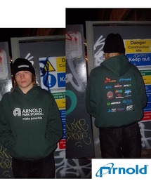 ARNOLD PARK STUDIOS / SEMICONDUCTOR MULTI LOGO HOODIE