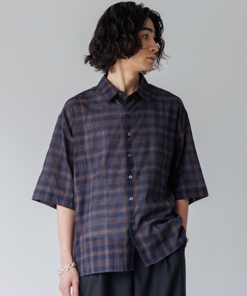 古着 used オンブレチェックシャツ ombre check shirt セール】Rayon ombre check shirts / レーヨンオンブレチェック