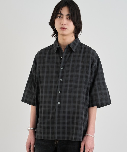 Ombre check HS Shirt / オンブレチェックシャツ（半袖）（シャツ