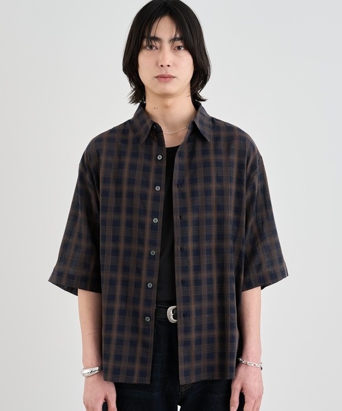 黒×ノバチェック半袖Tシャツ BURBERRY BLACK LABEL ノバチェック 半袖シャツ メンズL｜Yahoo!フリマ