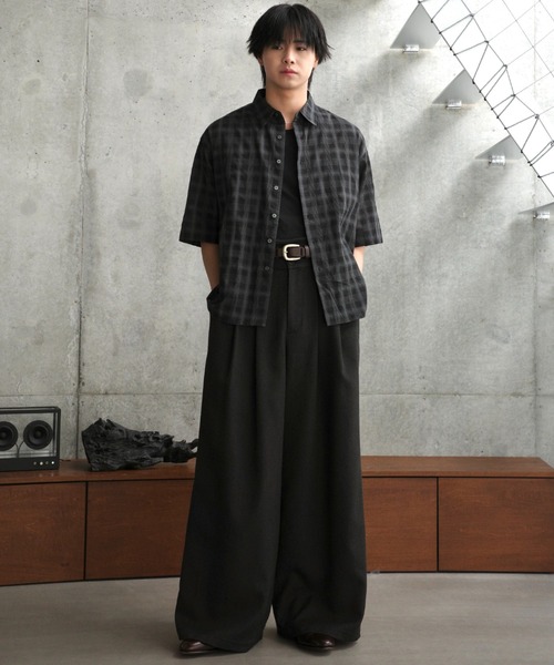Ombre check HS Shirt / オンブレチェックシャツ（半袖）（シャツ