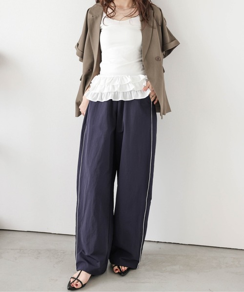 セール】サイドライン ワイドパンツ（その他パンツ）｜AMELY