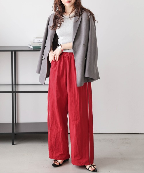 セール】サイドライン ワイドパンツ（その他パンツ）｜AMELY