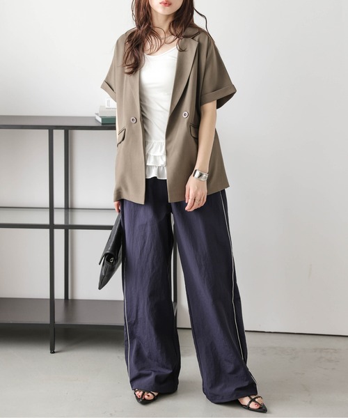 セール】サイドライン ワイドパンツ（その他パンツ）｜AMELY