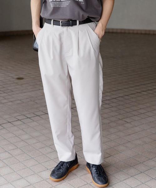 SENSE OF PLACE by URBAN RESEARCH（センスオブプレイスバイアーバンリサーチ）の「『速乾』クイックドライタックテーパードパンツ（その他パンツ・メンズ・カーキ/ブラック/ライトベージュ/ブルー・SMALL/LARGE/MEDIUM）」の3枚目の写真