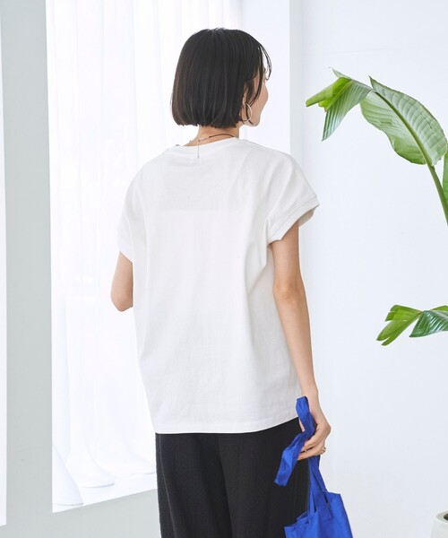 coen(コーエン)の「【接触冷感】フォトプリントフレンチT(Tシャツ/カットソー・レディース・ダークグレー/オフホワイト/その他1・L/M)」の6枚目の写真