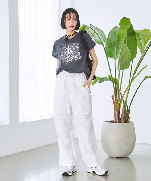 coen(コーエン)の「【接触冷感】フォトプリントフレンチT(Tシャツ/カットソー・レディース・ダークグレー/オフホワイト/その他1・L/M)」の15枚目の写真