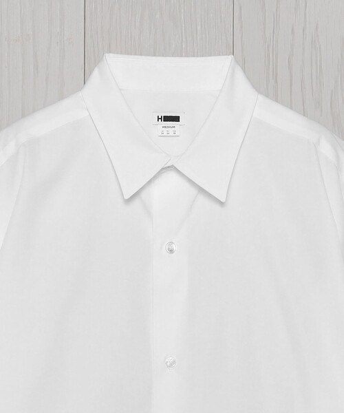 H BEAUTY&YOUTH UNITED ARROWS(エイチビューティーアンドユースユナイテッドアローズ)の「<H>ザ ユージュアル バルーンレギュラーカラーシャツ(シャツ/ブラウス・メンズ・コバルトブルー/ホワイト/グレー系/ブラック・S/L/M/XL)」の20枚目の写真