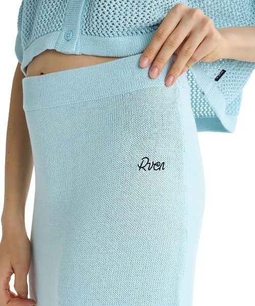 RVCA(ルーカ)の「RVCA レディース OHANA KNIT SKIRT スカート 【2025年夏モデル】/ルーカニットロングスカート(スカート・レディース・サンドベージュ/ブラック/ライトブルー・SMALL/MEDIUM/LARGE)」の9枚目の写真