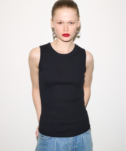 THROW by SLY（スローバイスライ）の「【3点セット】THROW VARIOUS TANK SET ヴァリアス タンク セット 夏服（タンクトップ・レディース・ホワイト/ブラック・FREE）」の21枚目の写真