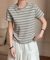 ボーダー柄 半袖Tシャツ