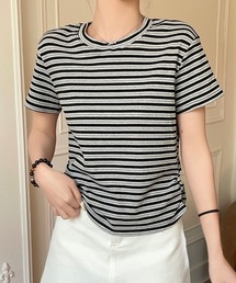 ボーダー柄 半袖Tシャツ