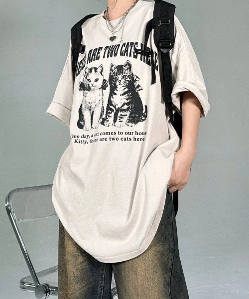 セール】ヴィンテージキャットTシャツ（Tシャツ/カットソー