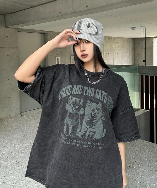 tシャツ ヴィンテージキャットTシャツ レディース メンズ ヴィンテージキャットTシャツ（Tシャツ/カットソー）｜KsG