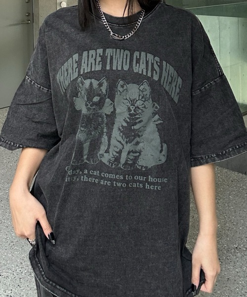 tシャツ ヴィンテージキャットTシャツ レディース メンズ セール】ヴィンテージキャットTシャツ（Tシャツ/カットソー