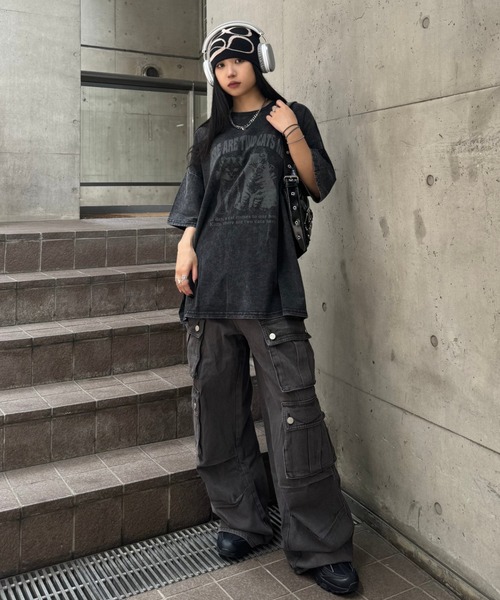KsG（ケーエスジー）の「ヴィンテージキャットTシャツ（Tシャツ/カットソー・レディース・ホワイト/ブラック・LARGE/MEDIUM/X-LARGE）」の12枚目の写真