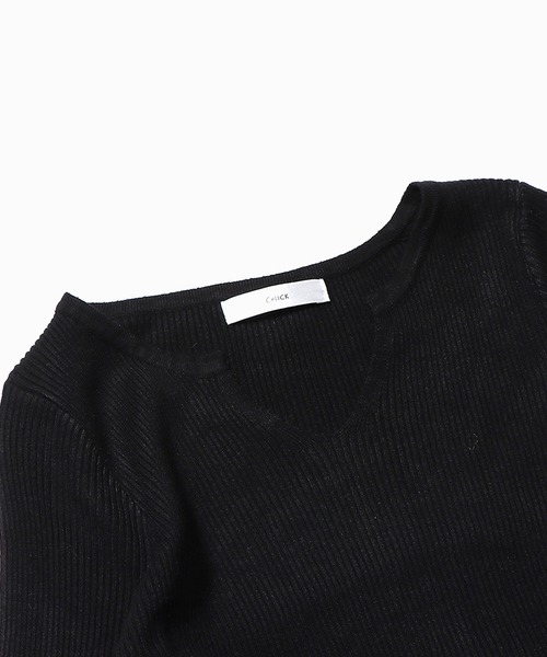 ROOPTOKYO(ループトウキョウ)の「▲SIDE RIBBON TOPS / サイドリボントップス リブニット(Tシャツ/カットソー・レディース・ベージュ系/キャメル/マスタード/ベージュ/ライトグリーン・FREE)」の6枚目の写真