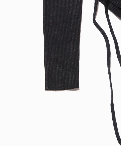 ROOPTOKYO(ループトウキョウ)の「▲SIDE RIBBON TOPS / サイドリボントップス リブニット(Tシャツ/カットソー・レディース・ベージュ系/キャメル/マスタード/ベージュ/ライトグリーン・FREE)」の7枚目の写真