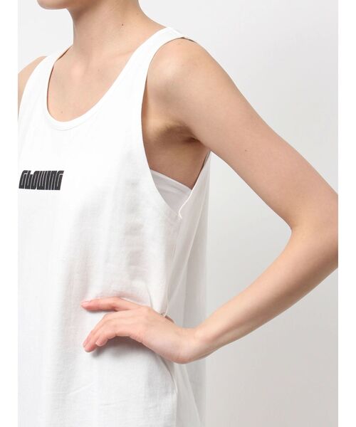 GYDA（ジェイダ）の「GLOWINGタンクワンピース（ワンピース・レディース・オフホワイト/ブラック/ライム・FREE）」の8枚目の写真