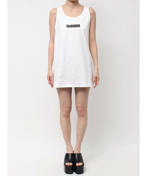 GYDA（ジェイダ）の「GLOWINGタンクワンピース（ワンピース・レディース・オフホワイト/ブラック/ライム・FREE）」の6枚目の写真