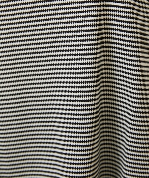 【接触冷感】Una ola ボーダージャカードカットソー 接触冷感】Una ola ボーダージャカードカットソー（Tシャツ